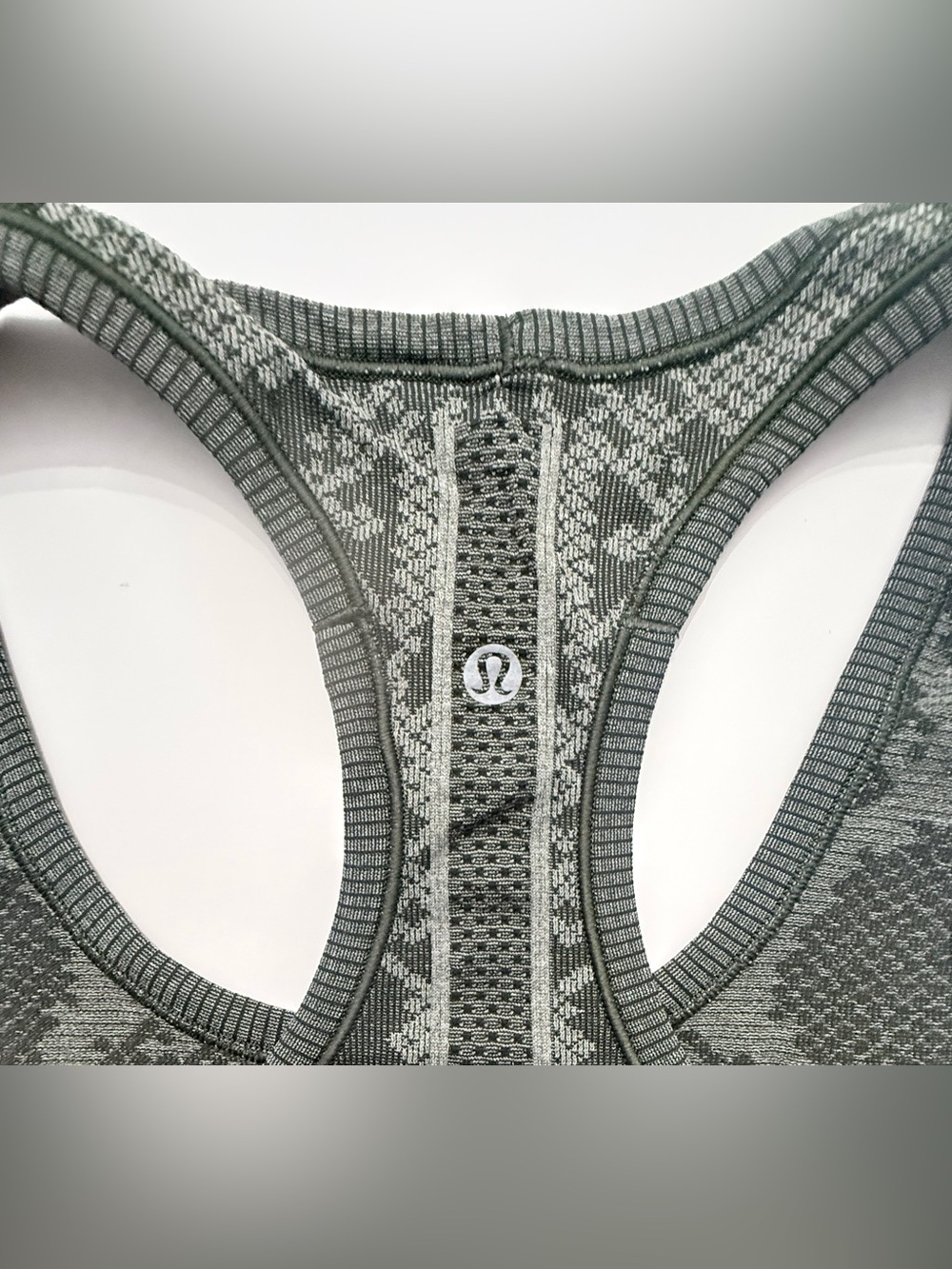Lululemon Authentic Snakeskin Racerback Tank Dark Olive Size 8